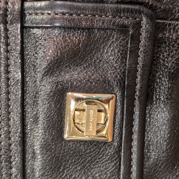 Kate Spade EUC Black Pebbled Leather Bag With gold Hardware - Picture 3 of 12